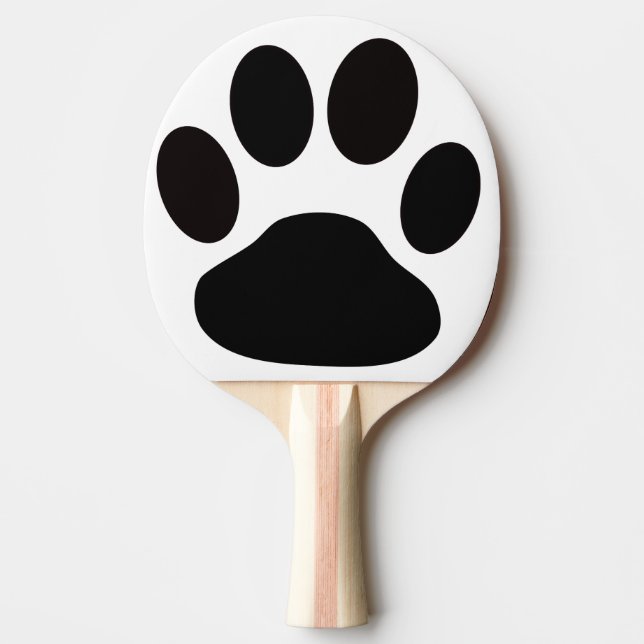 hundfottryck pingisracket (Framsidan)