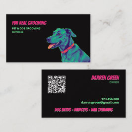 Hundfrisör Hundvård QR Visitkort