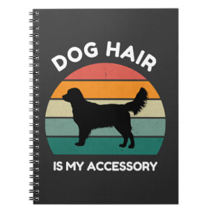 Hundhår Är Mitt Tillbehör - Rolig Hunddesign Anteckningsbok