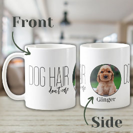 Hundhår spelar ingen roll Foto och husdjursnamn Kaffemugg