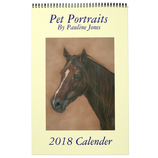 hundhäst och equine älsklings- porträtt 2017 för kalender (Omslag)