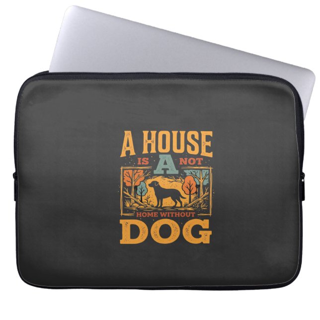 Hundhem Vintagehus Laptop Fodral (Framsidan)
