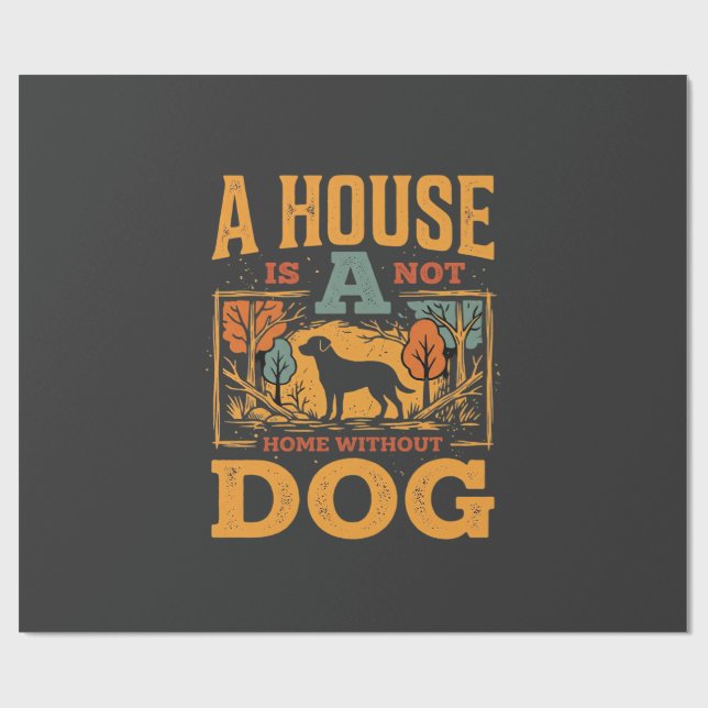 Hundhem Vintagehus Presentpapper (Platt)