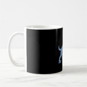 Hundhockeyspelare Siluett Kaffemugg