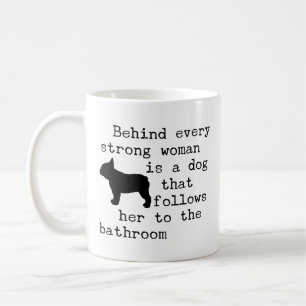 Hundhumor Citat - Fransk Bulldog  Kaffemugg