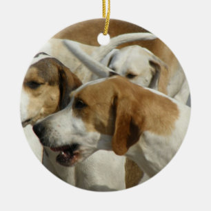 Hundhundprydnad Julgransprydnad Keramik