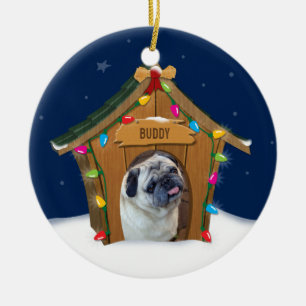 Hundhusjul Julgransprydnad Keramik