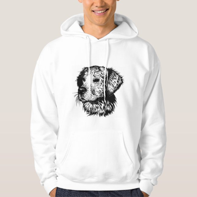 Hundhuvudskiss  hoodie (Framsida)