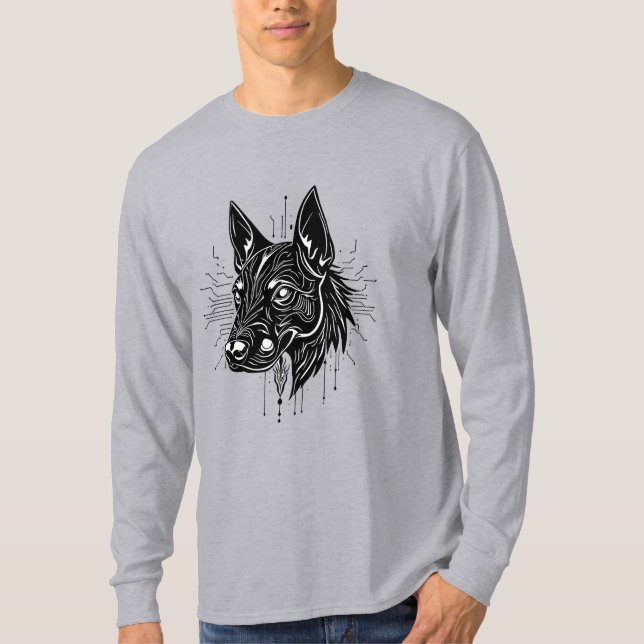 Hundillustration T Shirt (Framsida)