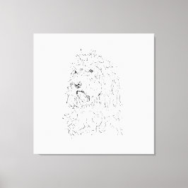 Hundillustration, Vägkonst Cockapoo Canvastryck