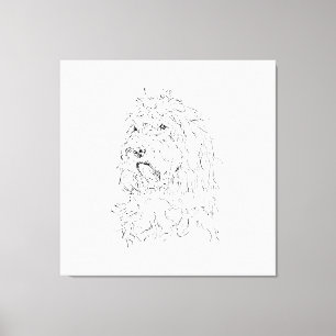Hundillustration, Vägkonst Cockapoo Canvastryck