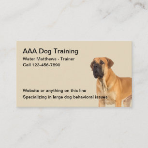 Hundinstruktör och Obedienceutbildning Visitkort