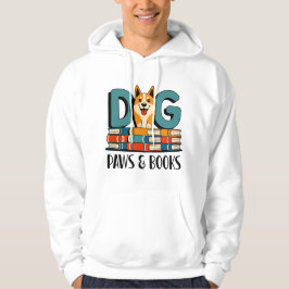 Hundklor och bokdesign hoodie
