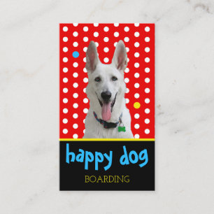 Hundkoja för foto för hund för beställnings- visitkort