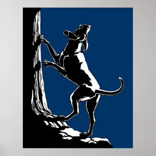 Hundkonst Poster Jakt Hund Älskare Tryck