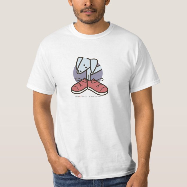 Hundkonst skor tee shirt (Framsida)