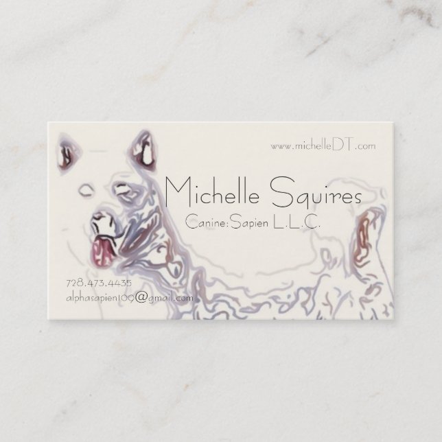 HundkonstTech av Juno Visitkort (Framsida)