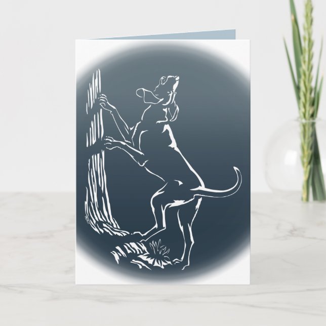 Hundkort för Personlig Hund Art-gratulationskort f Kort (Framsida)