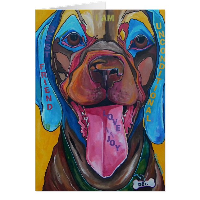 HUNDkortet Hälsningskort (Framsidan)