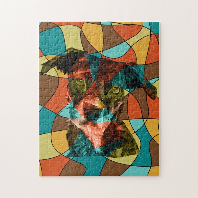 hundkubism pussel (Vertikal)