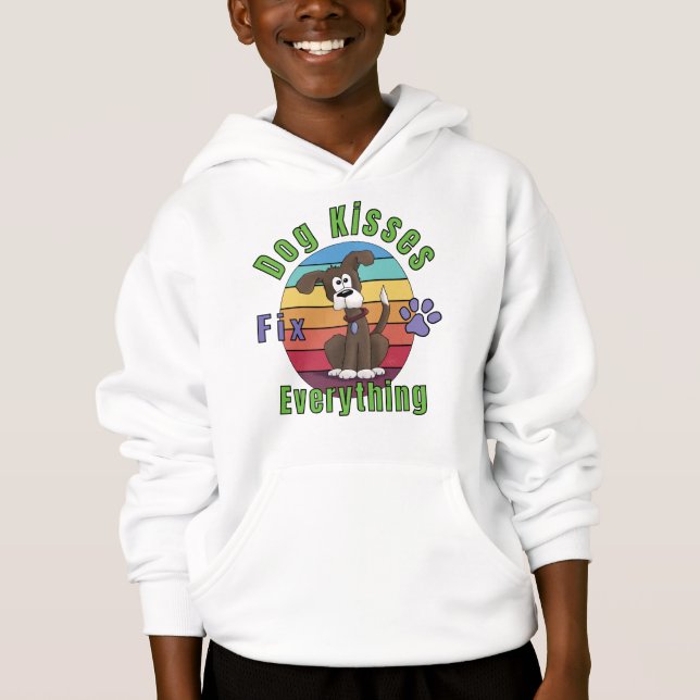 Hundkysser Fixar Allt  T Shirt (Framsida)