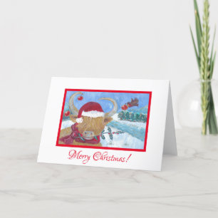 Hundlandshus christmas robin baubles horn helgkort