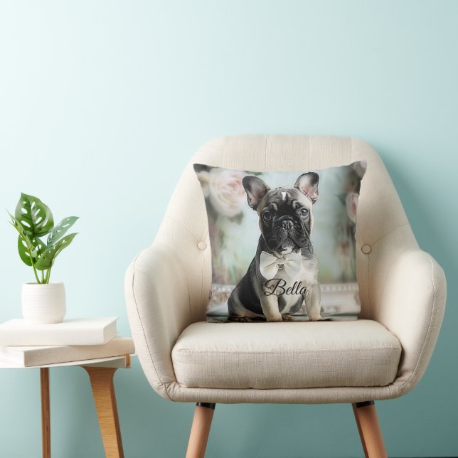 Hundmamma Bästa vänner Fransk Bulldog Dekorativ & Kudde (Stol)