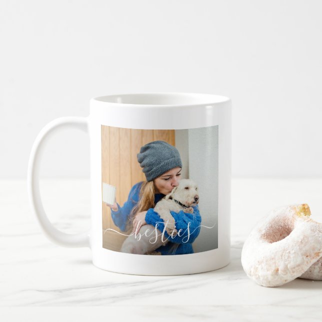 Hundmamma Bästa vänner  Kaffemugg (Med munk)