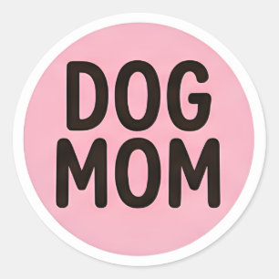 Hundmamma-dekal – Söt dekal för hundälskare Runt Klistermärke