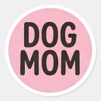 Hundmamma-dekal – Söt dekal för hundälskare Runt Klistermärke