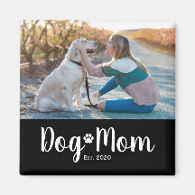Hundmamma Etablerad Foto Present Magnet