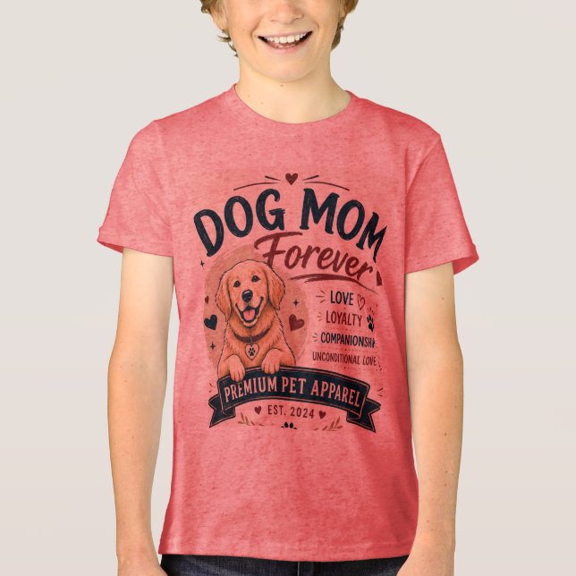 hundmamma för alltid design t shirt (Framsida)