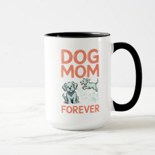 Hundmamma för alltid Sött valpdesign Mugg