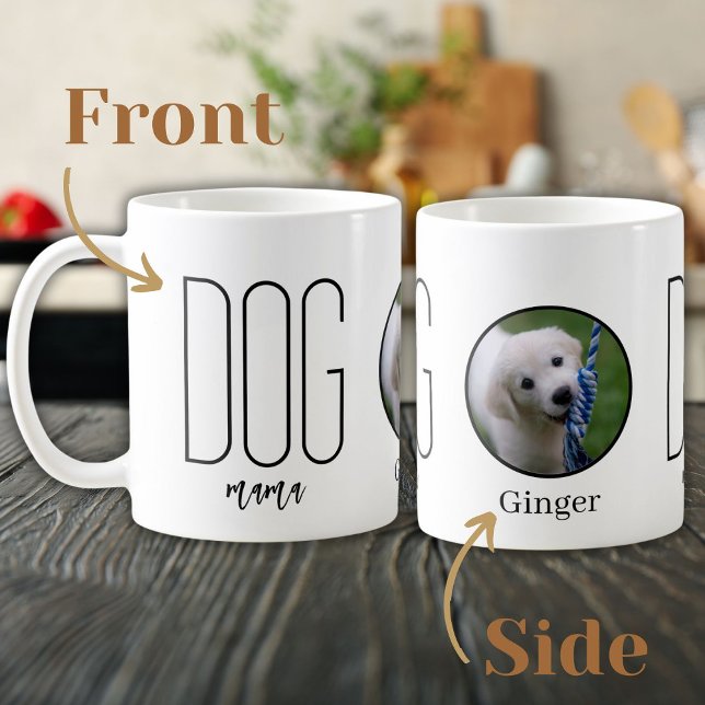 Hundmamma Foto Namn Kaffe Kaffemugg (Skapare uppladdad)