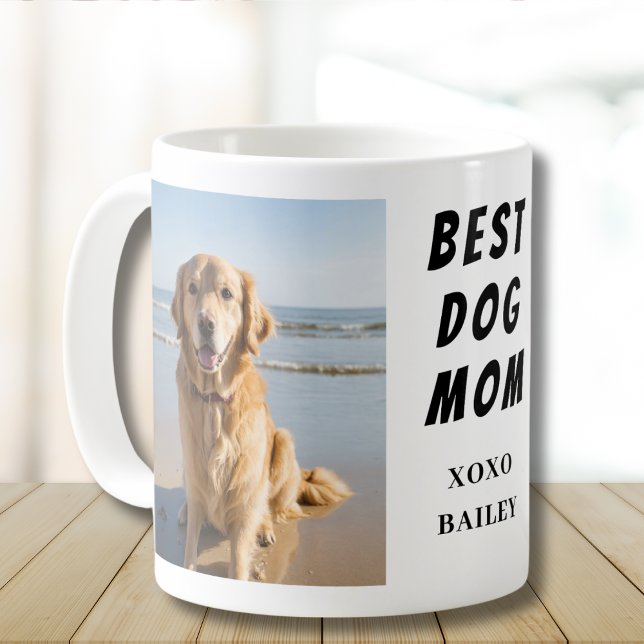 Hundmamma fotonamn kaffemugg (Skapare uppladdad)