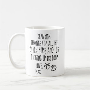 Hundmamma-gåva, mors dag Hundmamma Personlig Kaffemugg