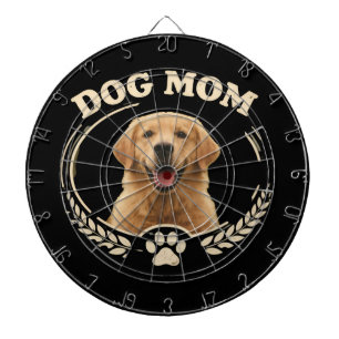 Hundmamma — Golden Retriever Porträtt T-shirt Darttavla