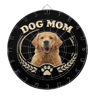 Hundmamma — Golden Retriever Porträtt T-shirt Darttavla