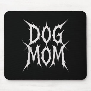 Hundmamma gotisk metal stil rolig hundälskare desi musmatta
