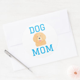 Hundmamma Hundpappa Hundälskare Runt Klistermärke