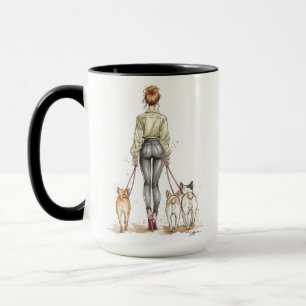 Hundmamma kaffemugg   Stylish Hundpromenad Mode