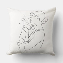 Hundmamma Kastkudde Minimalistisk Husdjurälskare H