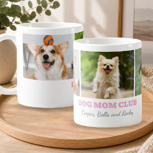 Hundmamma klubb husdjursälskare anpassad fotokolla kaffemugg