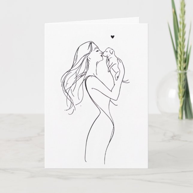 Hundmamma Kort För Pet Lovers (Framsida)