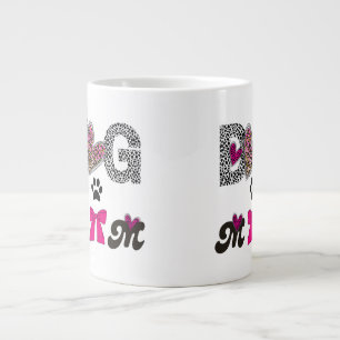 Hundmamma Leopard Heart-Mugg - Present till mamman Jumbo Mugg