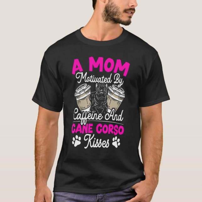Hundmamma Mastiff Cane Corso Mamma Hundras T Shirt (Framsida)