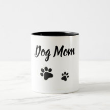 Hundmamma med tass avtryckmuggen