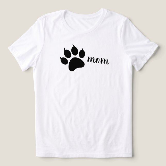Hundmamma Minimalist Enkel Tri-Blend Tröja (Design Framsida)