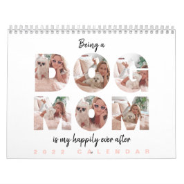 Hundmamma| Modern fotokollage Anpassningsbar textk Kalender
