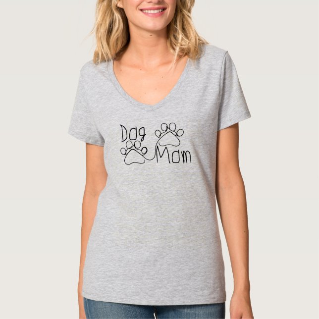 Hundmamma, mors dagsgåva t shirt (Framsida)